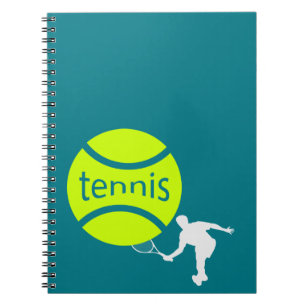 Tennisspieler Notizblock