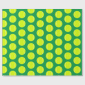 Tennisspieler oder Coach Tennis Balls & Color Spor Geschenkpapier (Flach)
