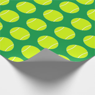 Tennisspieler oder Coach Tennis Balls & Color Spor Geschenkpapier