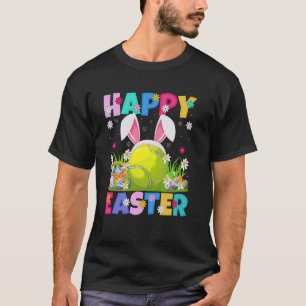 Tennisspieler Ostereier-Suche Hasenohren Tennisbal T-Shirt