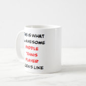 Tennisspieler, phantastische Tasse (Vorderseite Links)