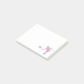Tennisspieler Post-it Klebezettel (angewinkelt)