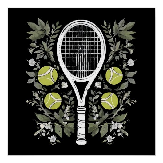 Tennisspieler Poster (Vorderseite)