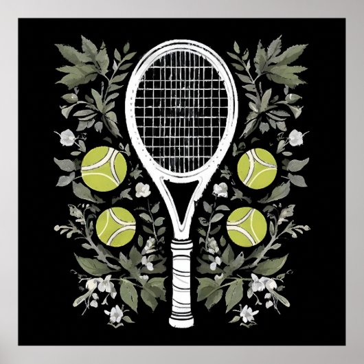 Tennisspieler Poster (Vorne)