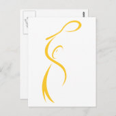 Tennisspieler Postkarte (Vorne/Hinten)