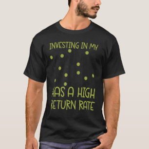 Tennisspieler Racket Pun investiert in meine Tenni T-Shirt