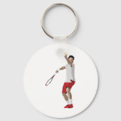 Tennisspieler Schlüsselanhänger (Rückseite)