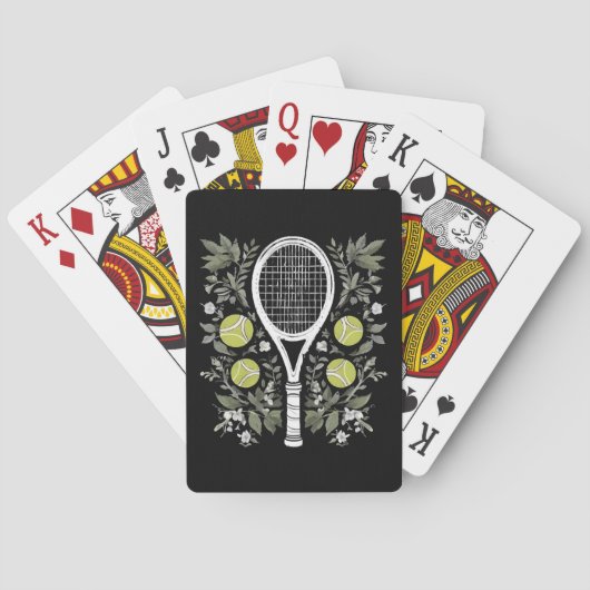 Tennisspieler Spielkarten (Rückseite)
