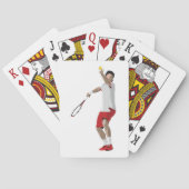 Tennisspieler Spielkarten (Rückseite)