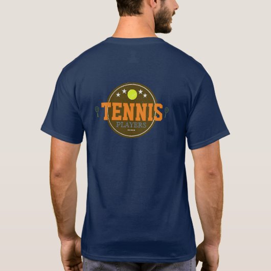 Tennisspieler T-Shirt (Rückseite)