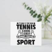 Tennisspieler | Tennis Sport Trainer Geschenkideen Postkarte (Stehend Vorderseite)