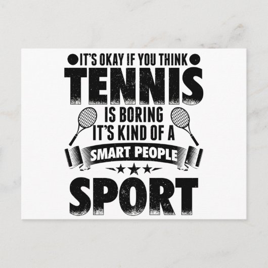 Tennisspieler | Tennis Sport Trainer Geschenkideen Postkarte (Vorderseite)