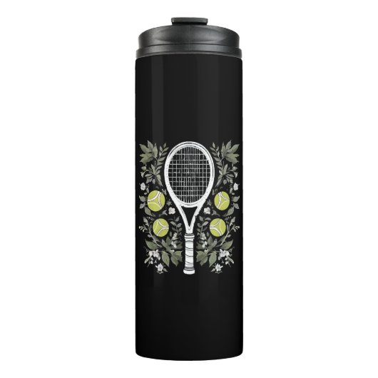 Tennisspieler Thermosbecher (Vorderseite)