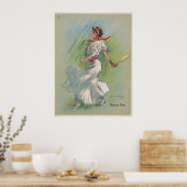 Tennisspieler Vintage Poster (Küche)