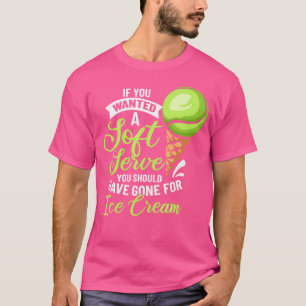 Tennisspieler, wenn Sie ein Soft-Serve-Tennis Gewo T-Shirt