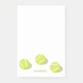 Tennisspielergeschenke Mädchen Jungen personalisie Post-it Klebezettel (Vorderseite)