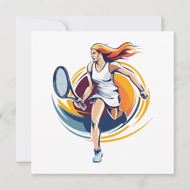 Tennisspielerin (Vorderseite)