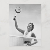 Tennisspielerin 2 postkarte (Vorderseite)