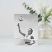 Tennisspielerin 2 postkarte (Stehend Vorderseite)