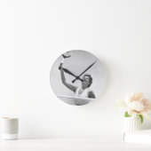 Tennisspielerin 2 runde wanduhr (Zuhause)