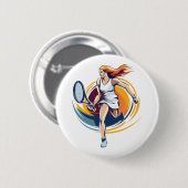 Tennisspielerin Button (Vorne & Hinten)