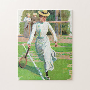 Tennisspielerin, ca. 1900 puzzle
