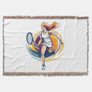 Tennisspielerin Decke