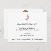 Tennisspielerin Einladung (Vorne/Hinten)