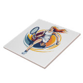 Tennisspielerin Fliese (Seite)