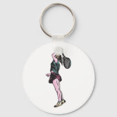 Tennisspielerin für Frauen. Schlüsselanhänger (Vorderseite)