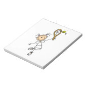 Tennisspielerin für Strichmännchen Notizblock (Rotiert)