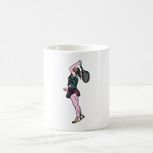 Tennisspielerin Kaffeetasse