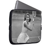 Tennisspielerin Laptopschutzhülle (Vorne Rechts)