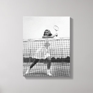 Tennisspielerin Leinwanddruck