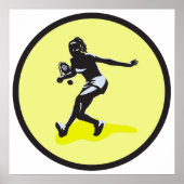 Tennisspielerin Poster (Vorne)