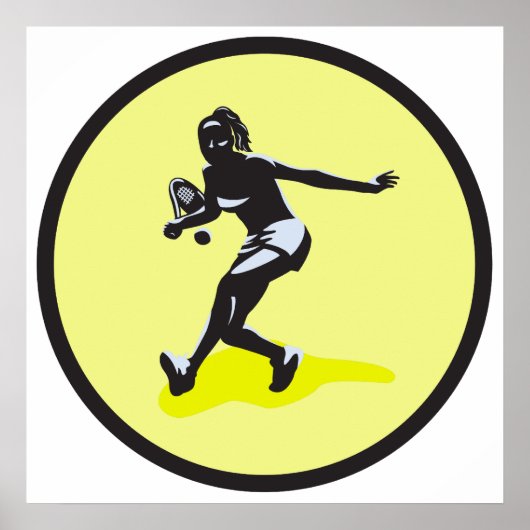 Tennisspielerin Poster (Vorne)