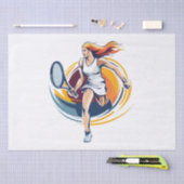 Tennisspielerin Seidenpapier (Handwerk)