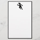 Tennisspielerin - Symbol für Tennis Briefpapier (Vorderseite)