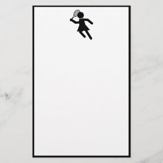 Tennisspielerin - Symbol für Tennis Briefpapier