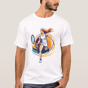 Tennisspielerin T-Shirt
