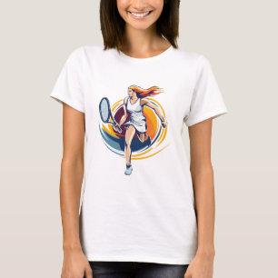 Tennisspielerin T-Shirt