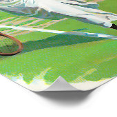 Tennisspielerin, um 1900 poster (Ecke)