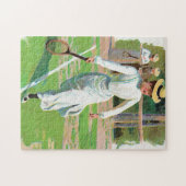 Tennisspielerin, um 1900 puzzle (Horizontal)