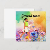 Tennisspielerinnen machen sich bald mit Blume gut (Vorne/Hinten)