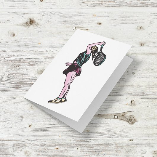 Tennisspielerkarte Karte