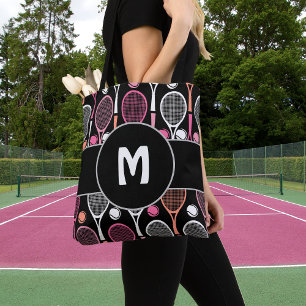 Tennisspielerteam Name Personalisiert Mit Monogram Tasche