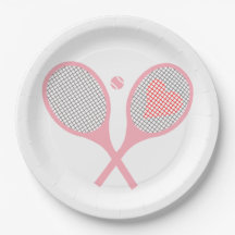 Tennisspielgeräte für Pastellherz und Balldesign