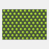 Tennissportfans mit coolen Fliesen Geschenkpapier Set (Vorderseite)