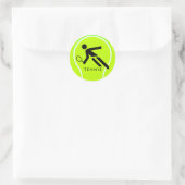 Tennissticker 2 runder aufkleber (Tasche)