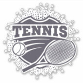 Tennissticker Aufkleber (Vorderseite)